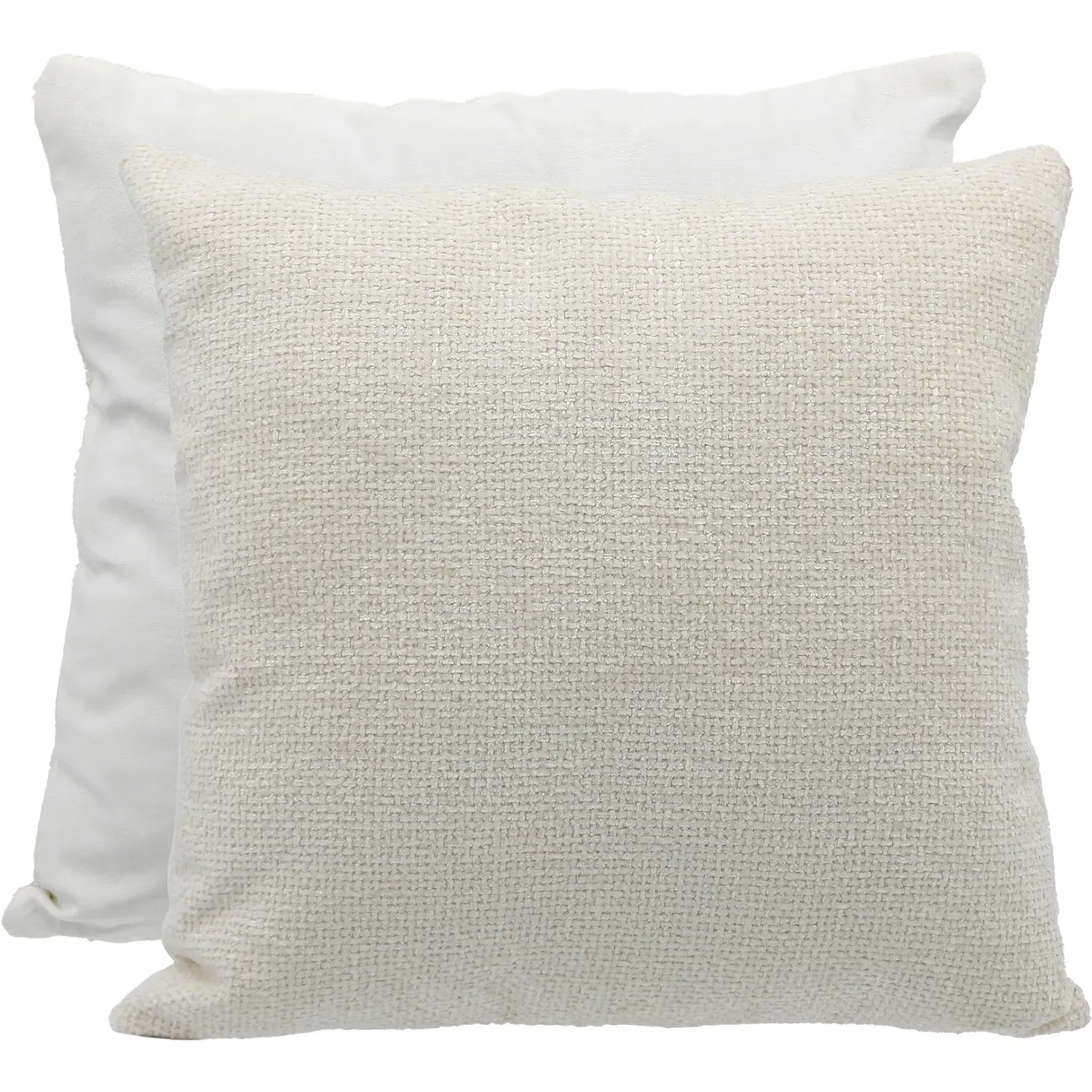 Soft Chenille Boucle Cushion - Ivory