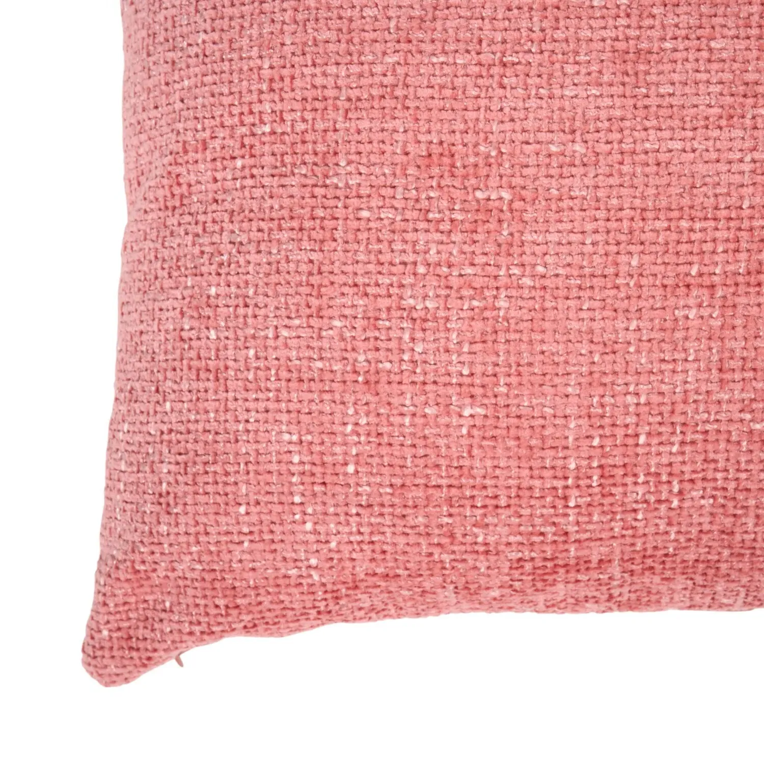 Soft Chenille Boucle Cushion - Pink