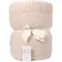 Soft Teddy Fleece Throw - Natural