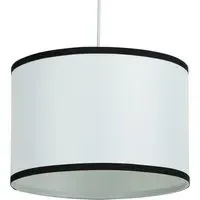 Soho Light Shade with Trim - White
