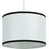 Soho Light Shade with Trim - White