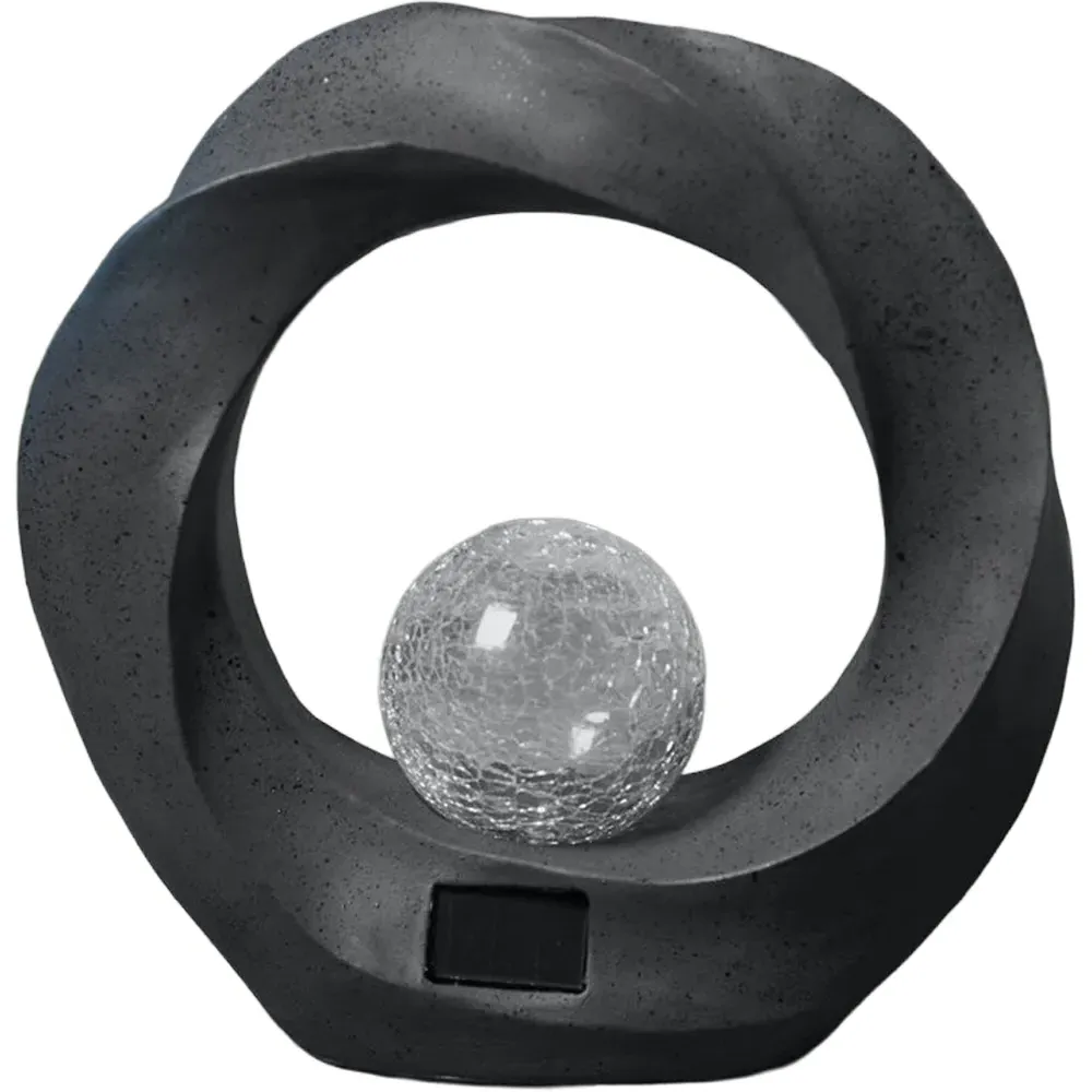 Solar Wembury Light Statue - Grey