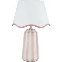 Sophie Stripe Table Lamp - Pink