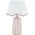Sophie Stripe Table Lamp - Pink