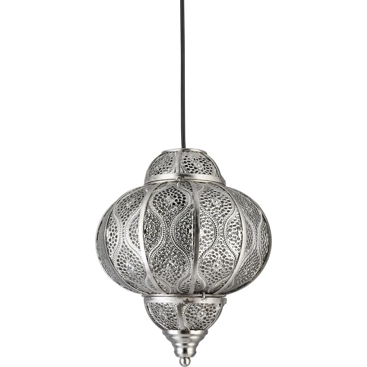 Sorcha Cut Out Pendant Lamp Shade - Silver