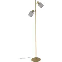 Sorrento 2 Light Floor Lamp - Gold