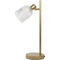 Sorrento Glass Dome Table Lamp - Gold
