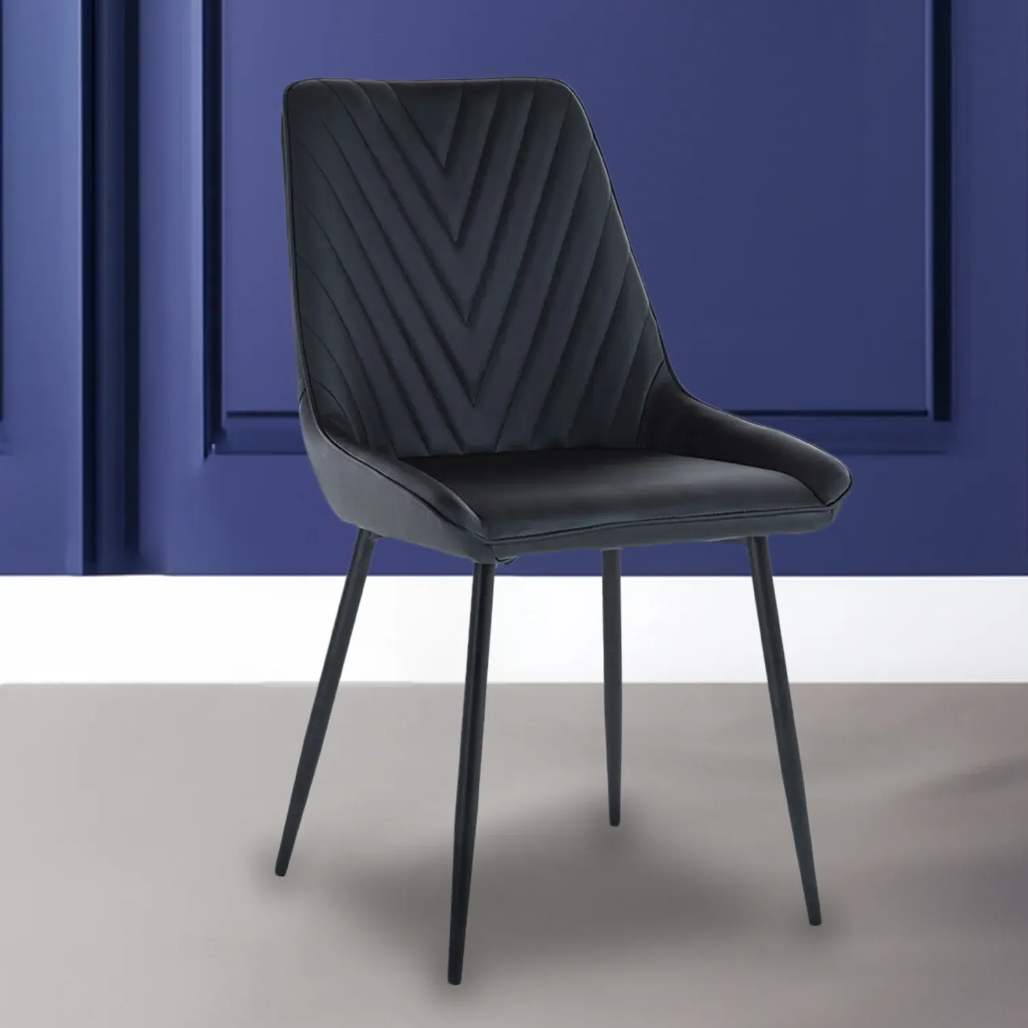 Sorrento Set of 2 Dining Chairs - Black