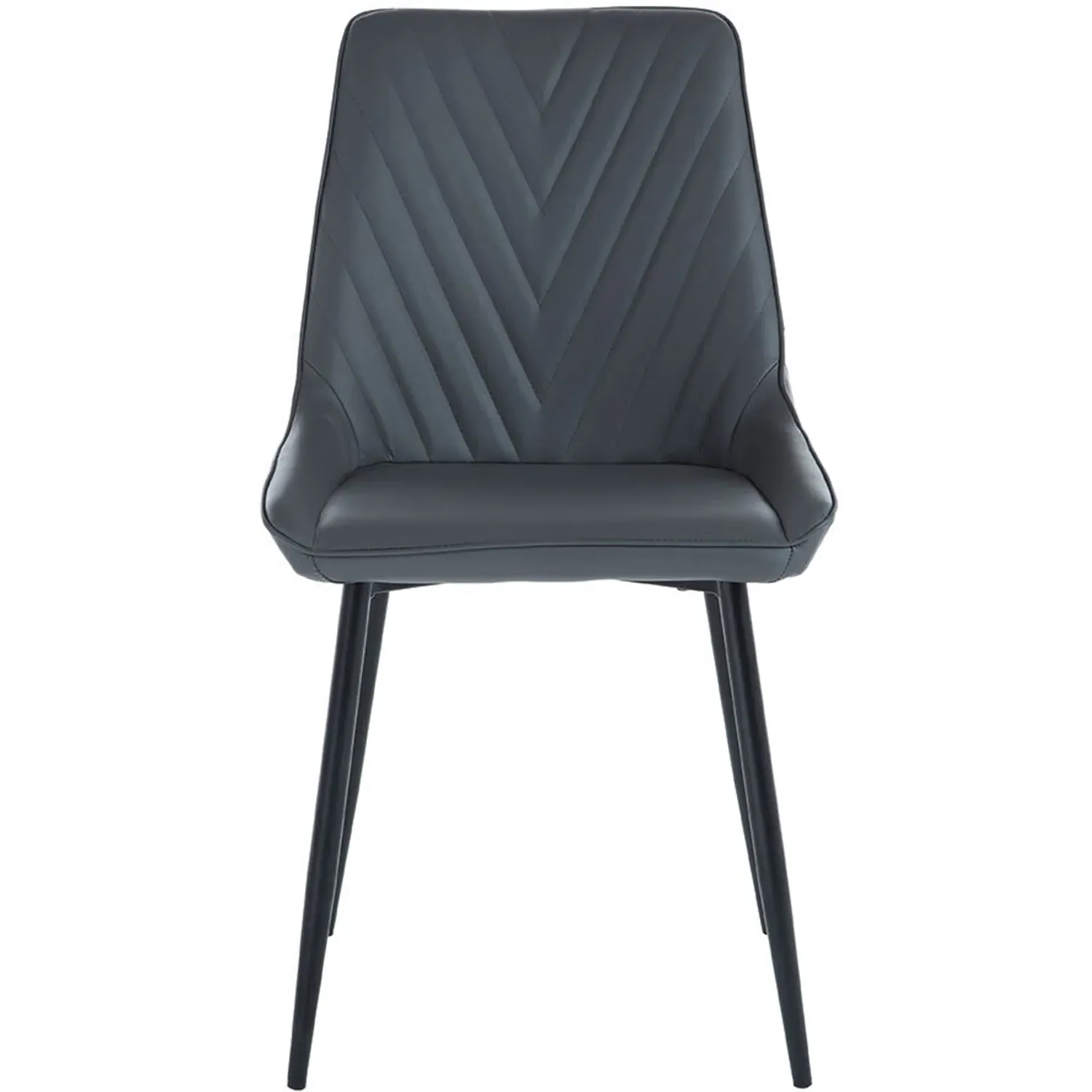 Sorrento Set of 2 Dining Chairs - Dark Grey