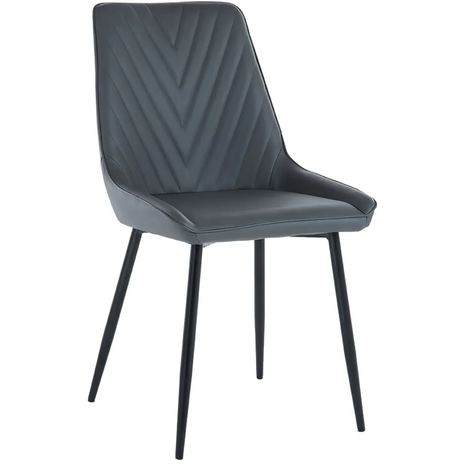 Sorrento Set of 2 Dining Chairs - Dark Grey