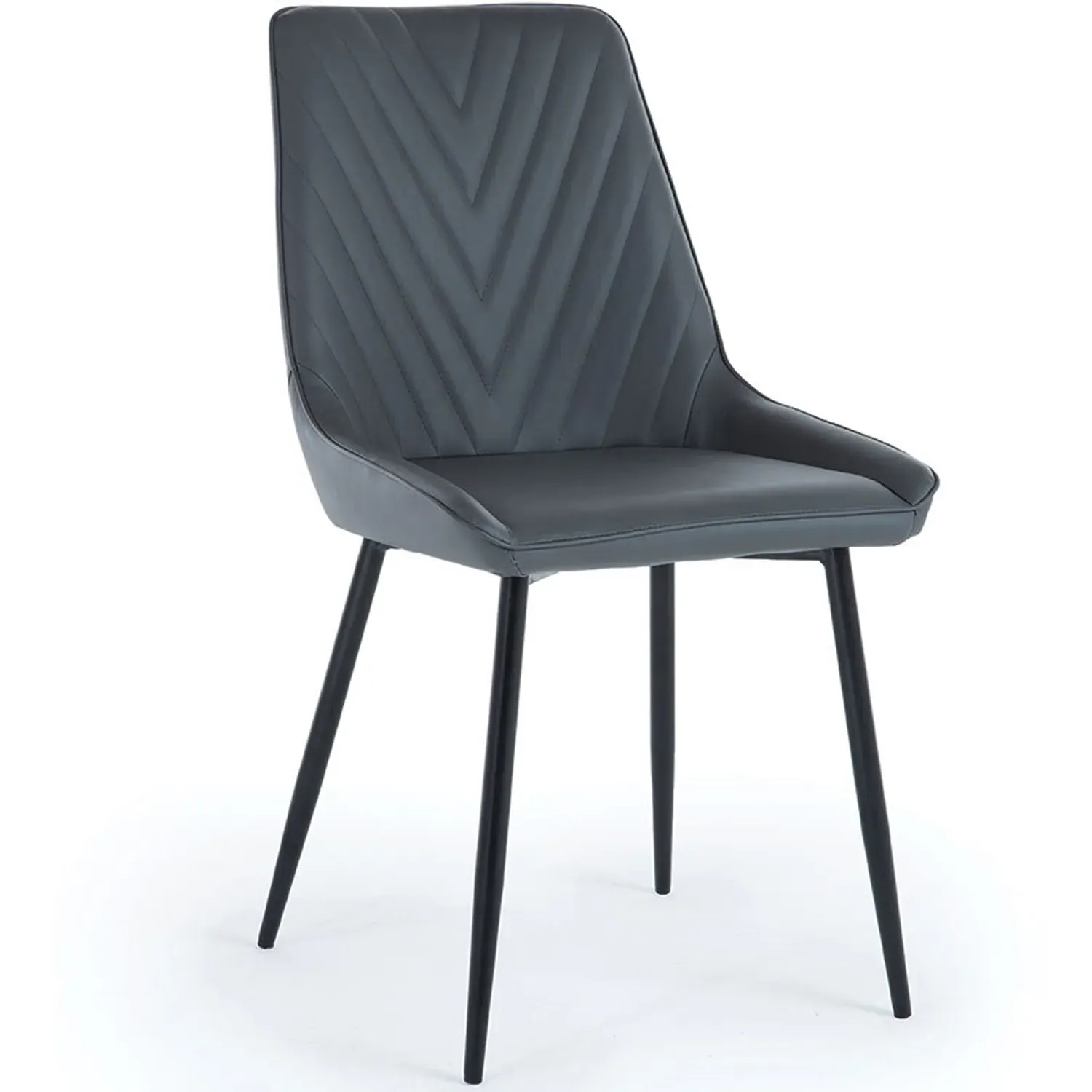 Sorrento Set of 2 Dining Chairs - Dark Grey