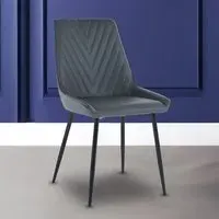 Sorrento Set of 2 Dining Chairs - Dark Grey