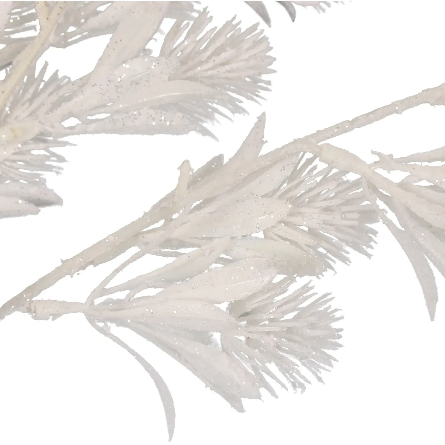 Sparkle Pom Pom Single Stem Artificial Flower - White