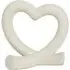 Speckle Heart Ornament - White