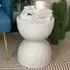 Speckled Side Table - White