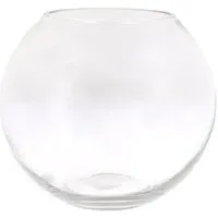 Spherical Glass Vase - Clear