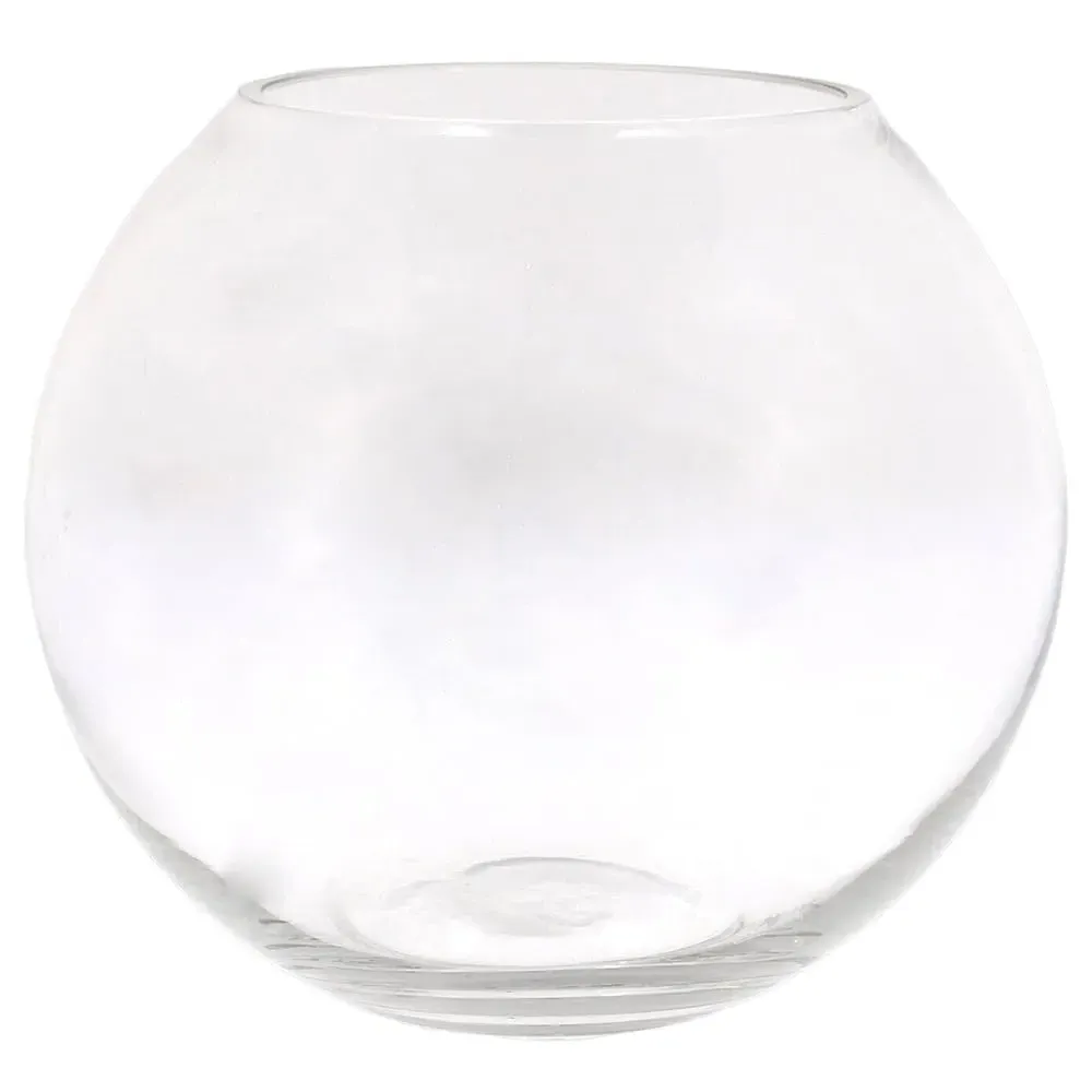 Spherical Glass Vase - Clear image