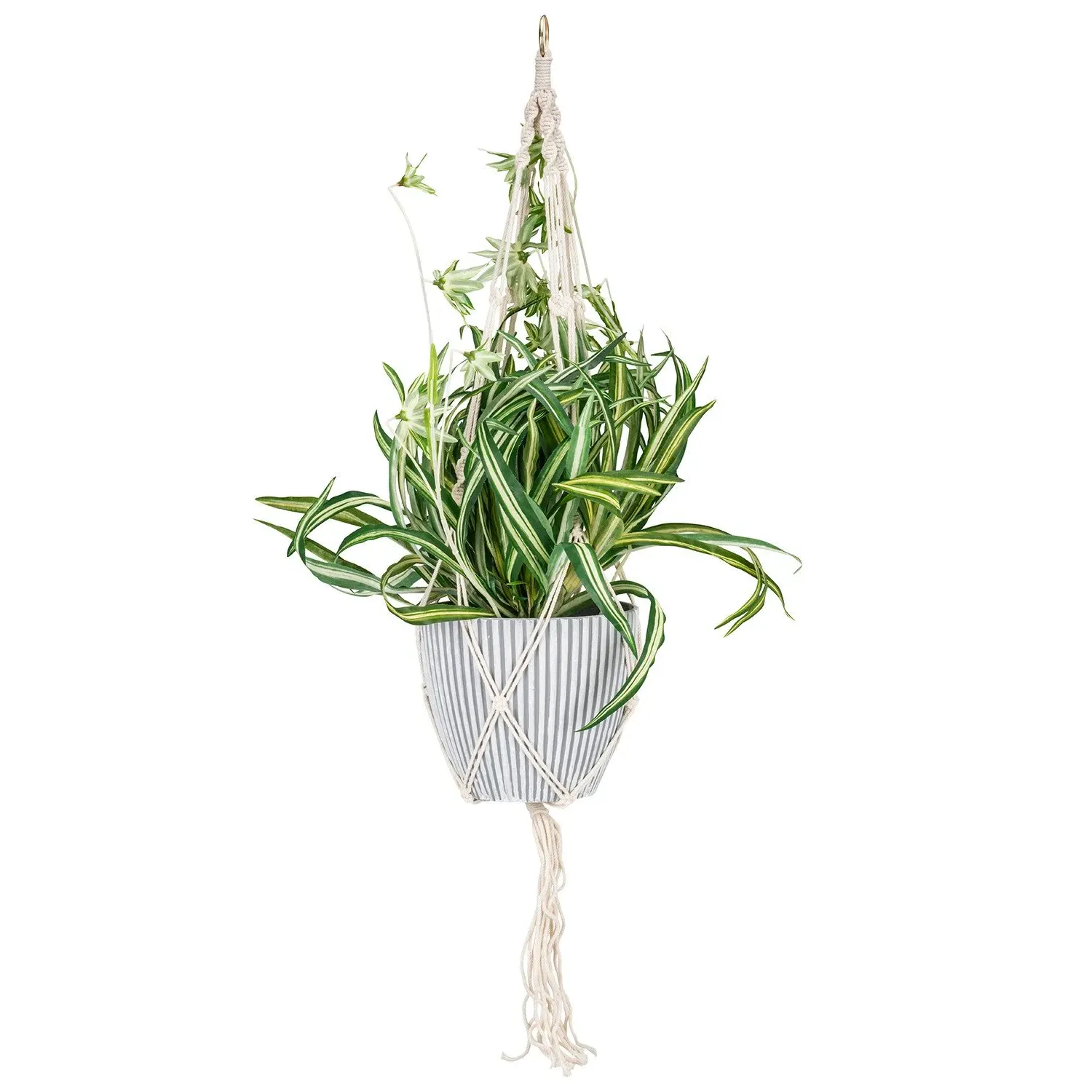 Spider Plant Artificial Plant in Hanging Pot image