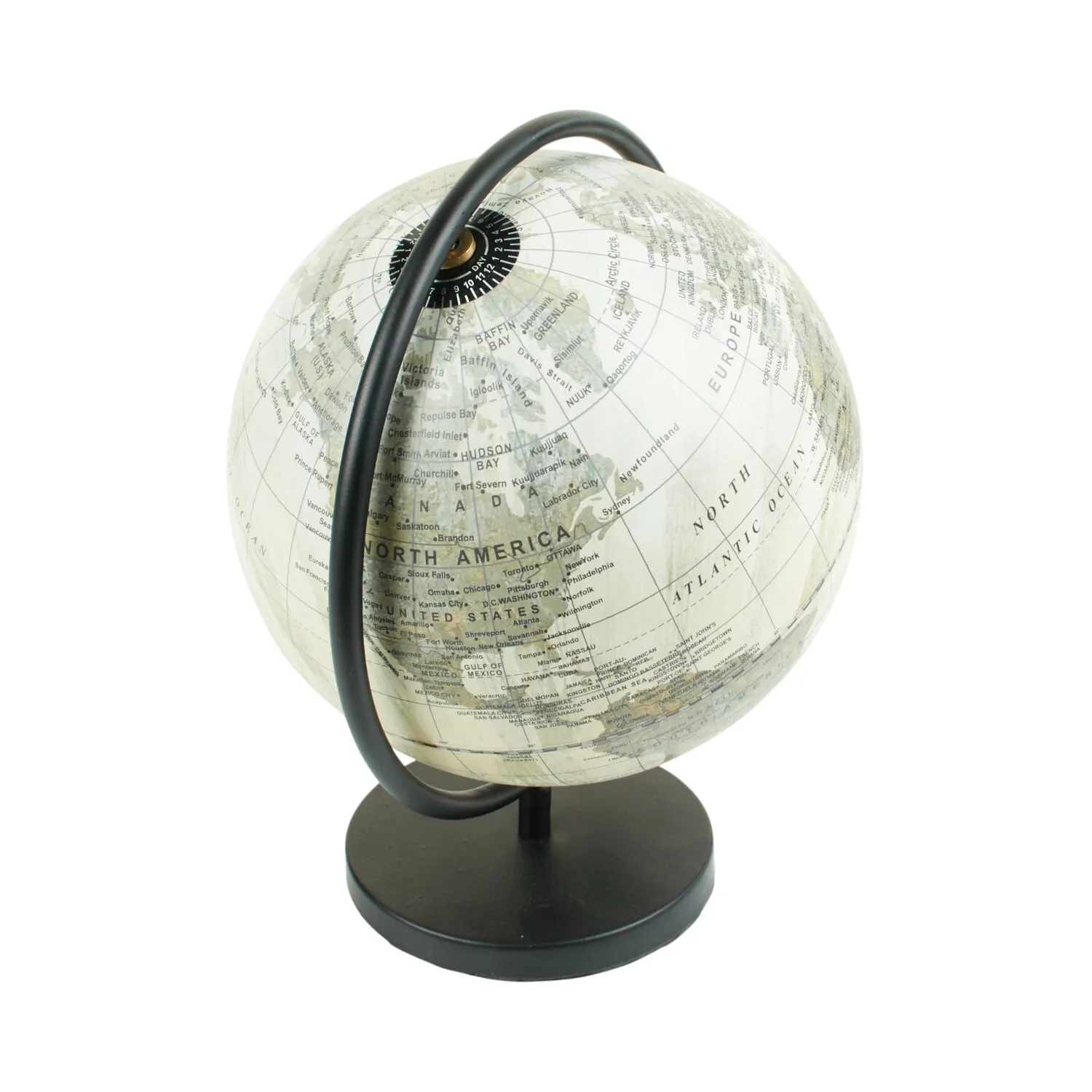 Spinning Globe on Base - Neutral