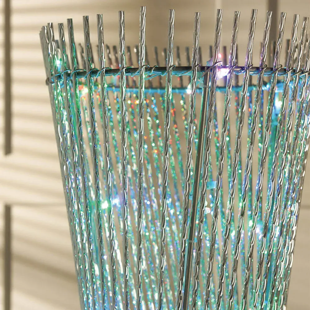 Spiral 120 LED Colour Changing Floor Lamp - Silver