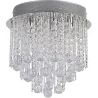 Spiral 5 Light Chandelier - Silver