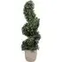 Spiral Ivy Artificial Plant - White Ceramic Pot