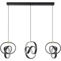 Spiral LED Ceiling Fitting - Black