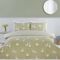 Spring Animals Double Duvet Set - Green