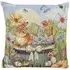 Spring Bunnies Tapestry Cushion - Multicolour