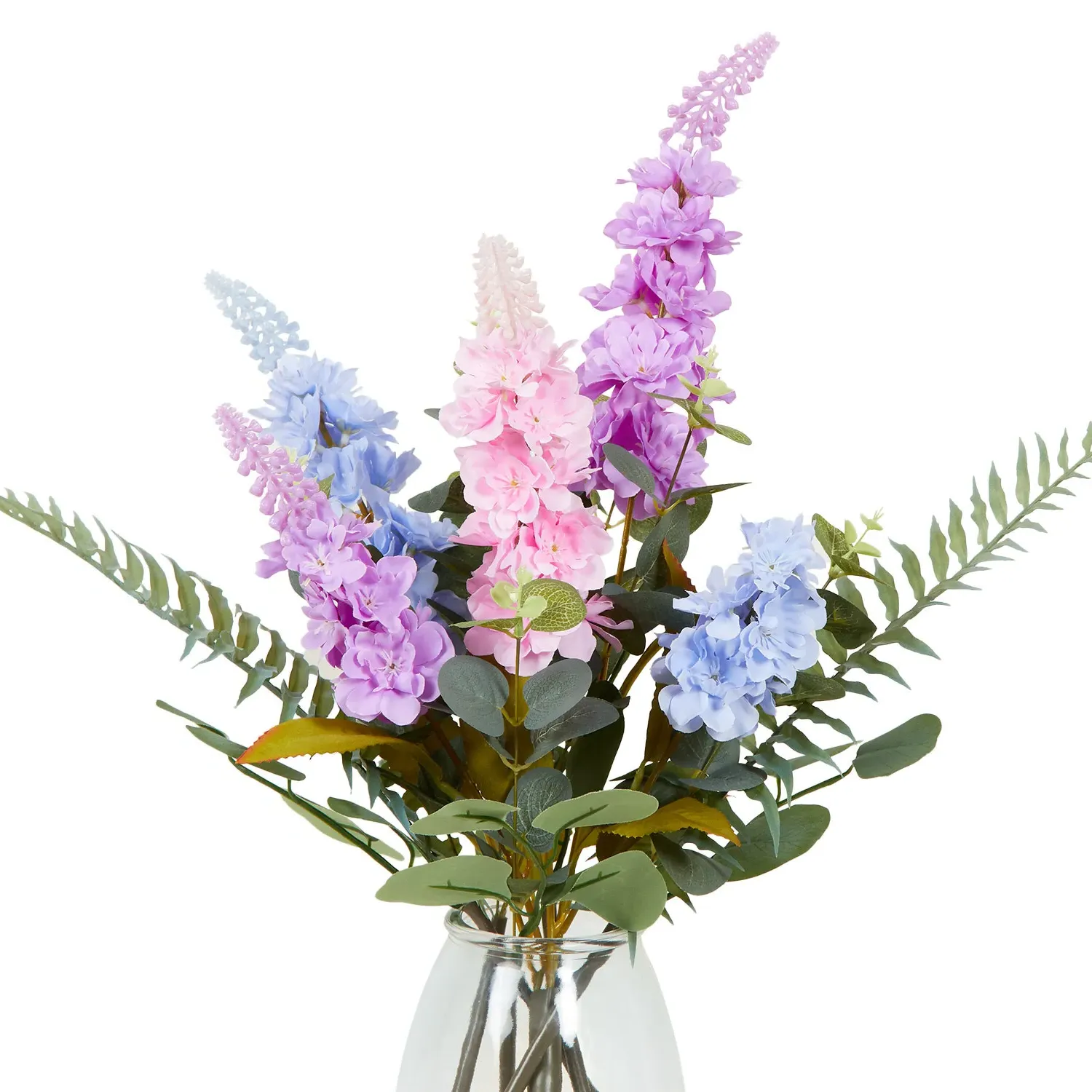 Spring Delphinium Vase Arrangement 53cm - Multicolour