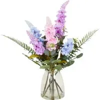Spring Delphinium Vase Arrangement 53cm - Multicolour