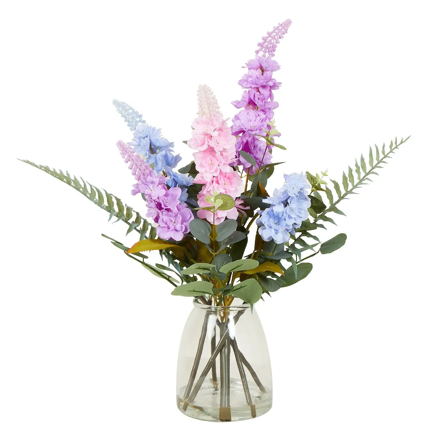 Spring Delphinium Vase Arrangement 53cm - Multicolour
