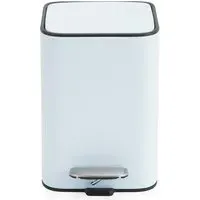 Square Bathroom Bin 3L - Slate Blue, Stainless Steel