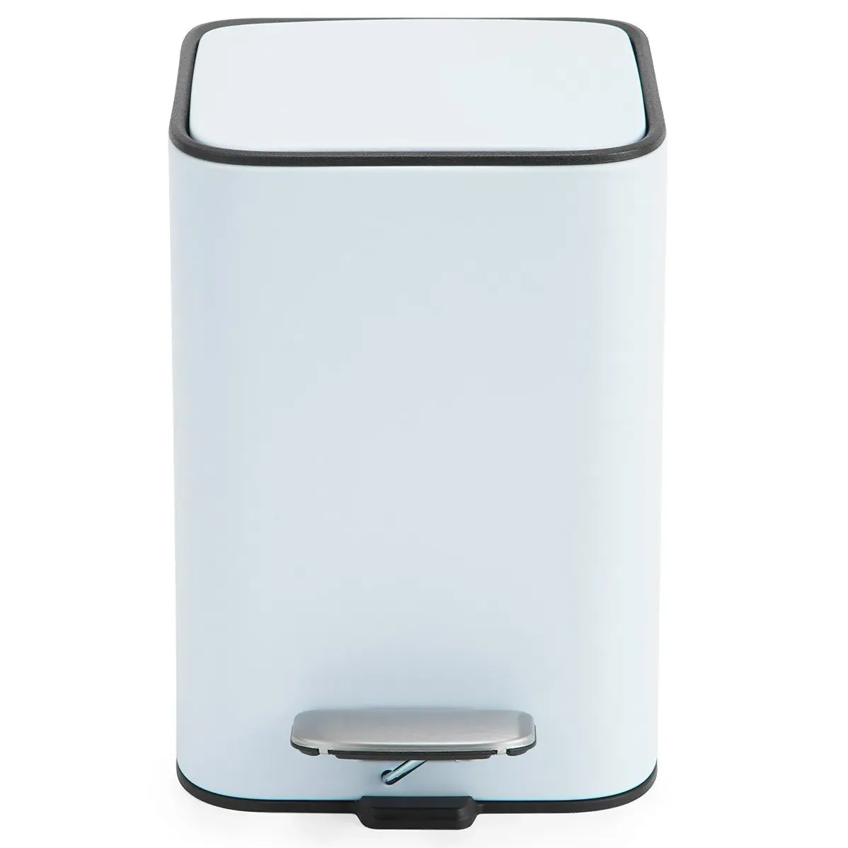 Square Bathroom Bin 3L - Slate Blue, Stainless Steel image