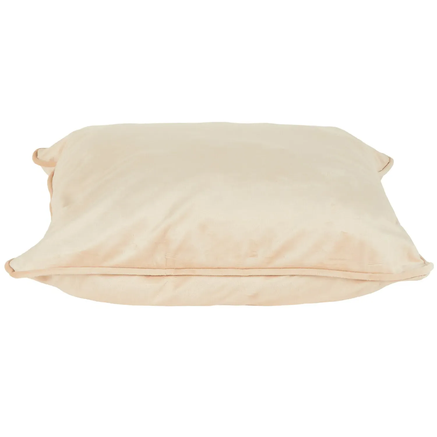 Square Cushion - Natural, Matte Velvet
