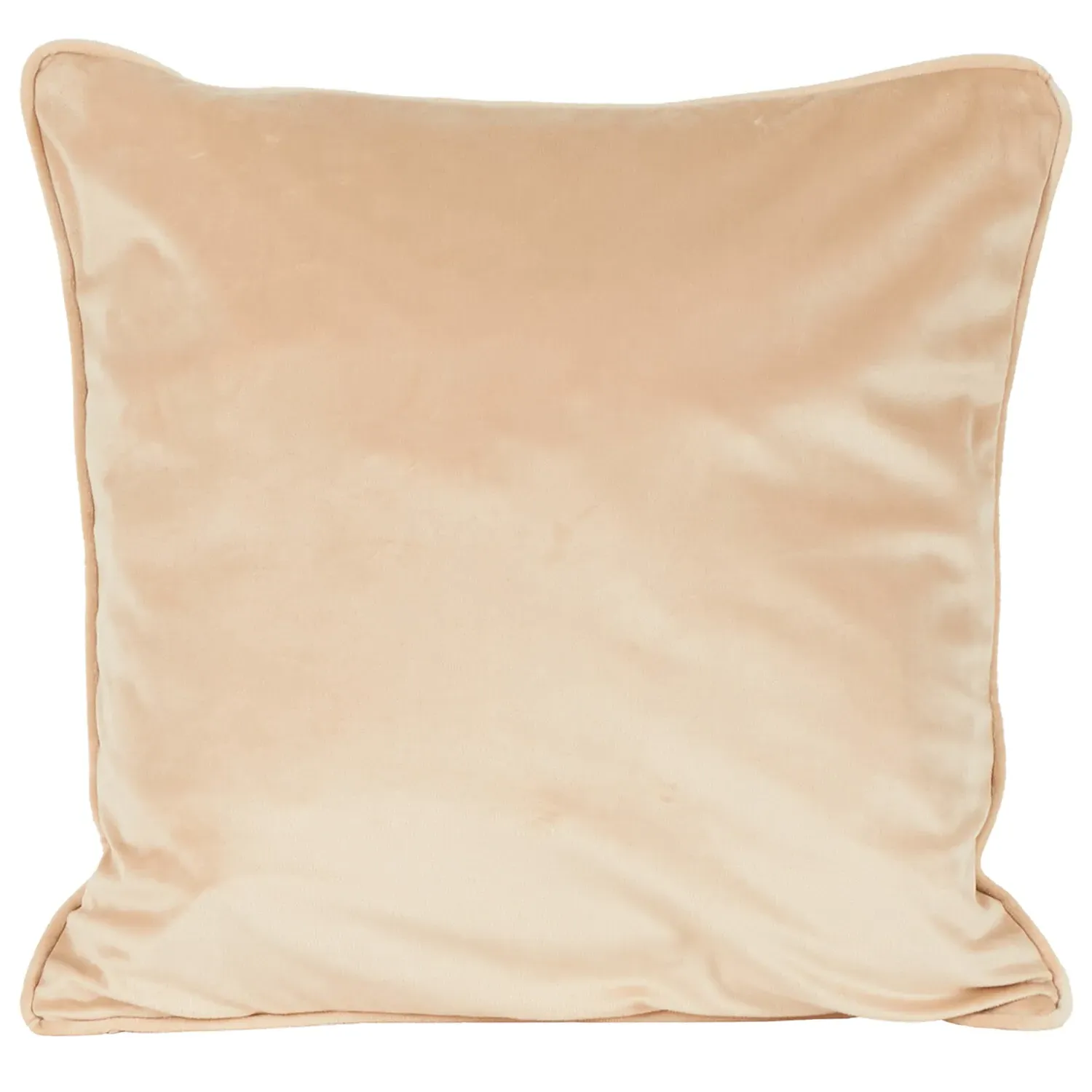 Square Cushion - Natural, Matte Velvet