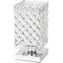 Square Jewelled Table Lamp - Silver, Chrome
