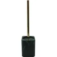 Square Toilet Brush Holder - Emerald, Marble Effect