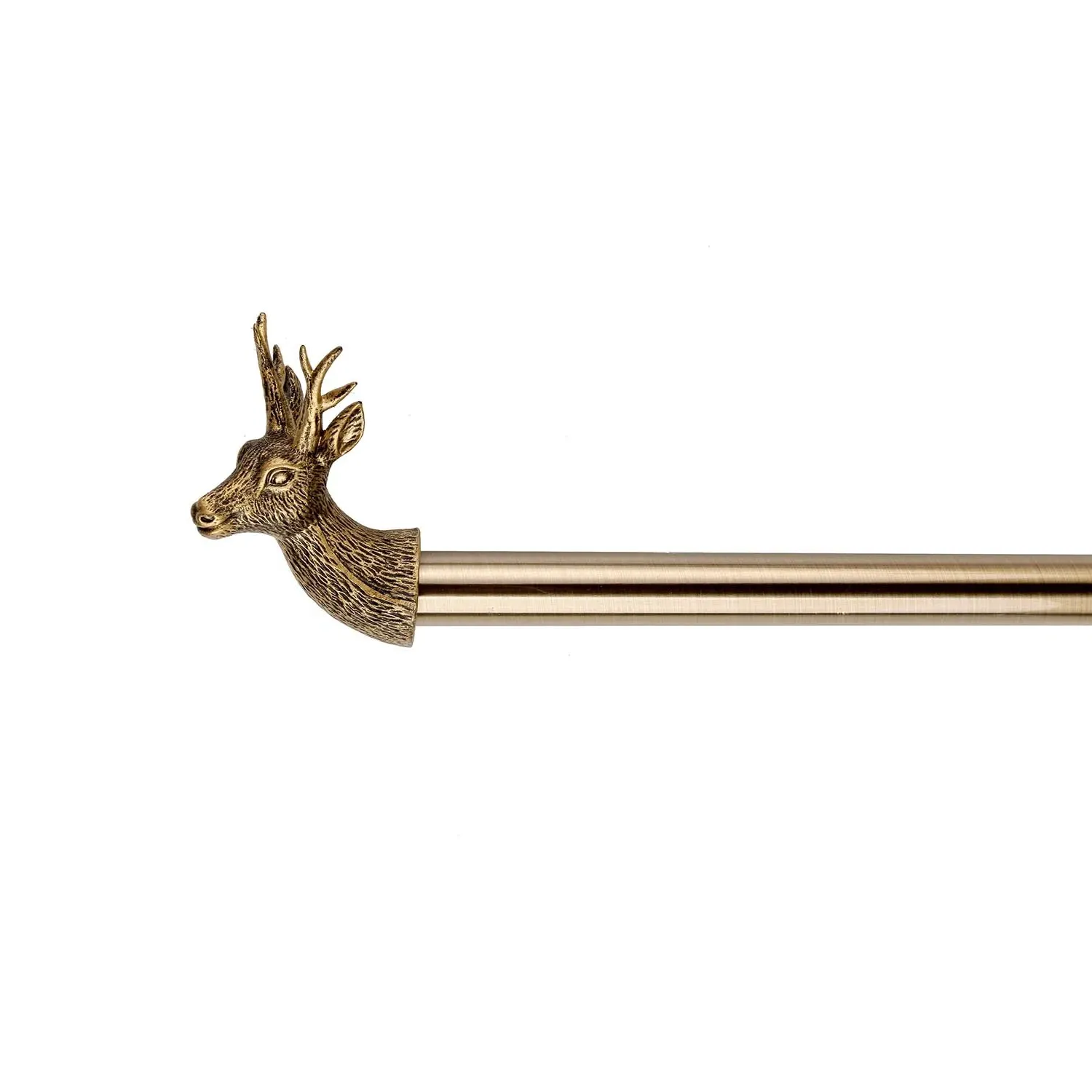 Stag 120cm Curtain Pole - Brass image