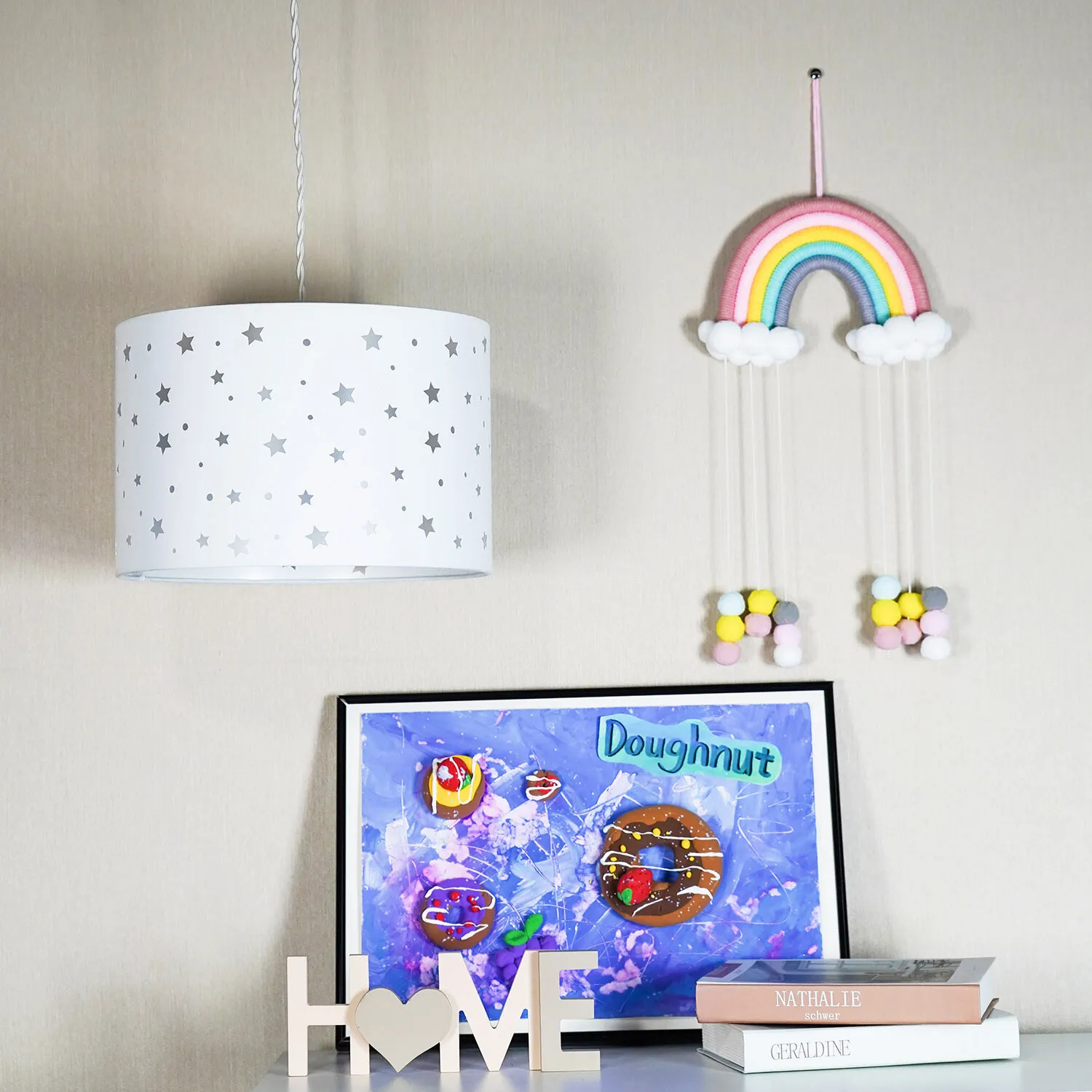 Star Cut Out Shade - White