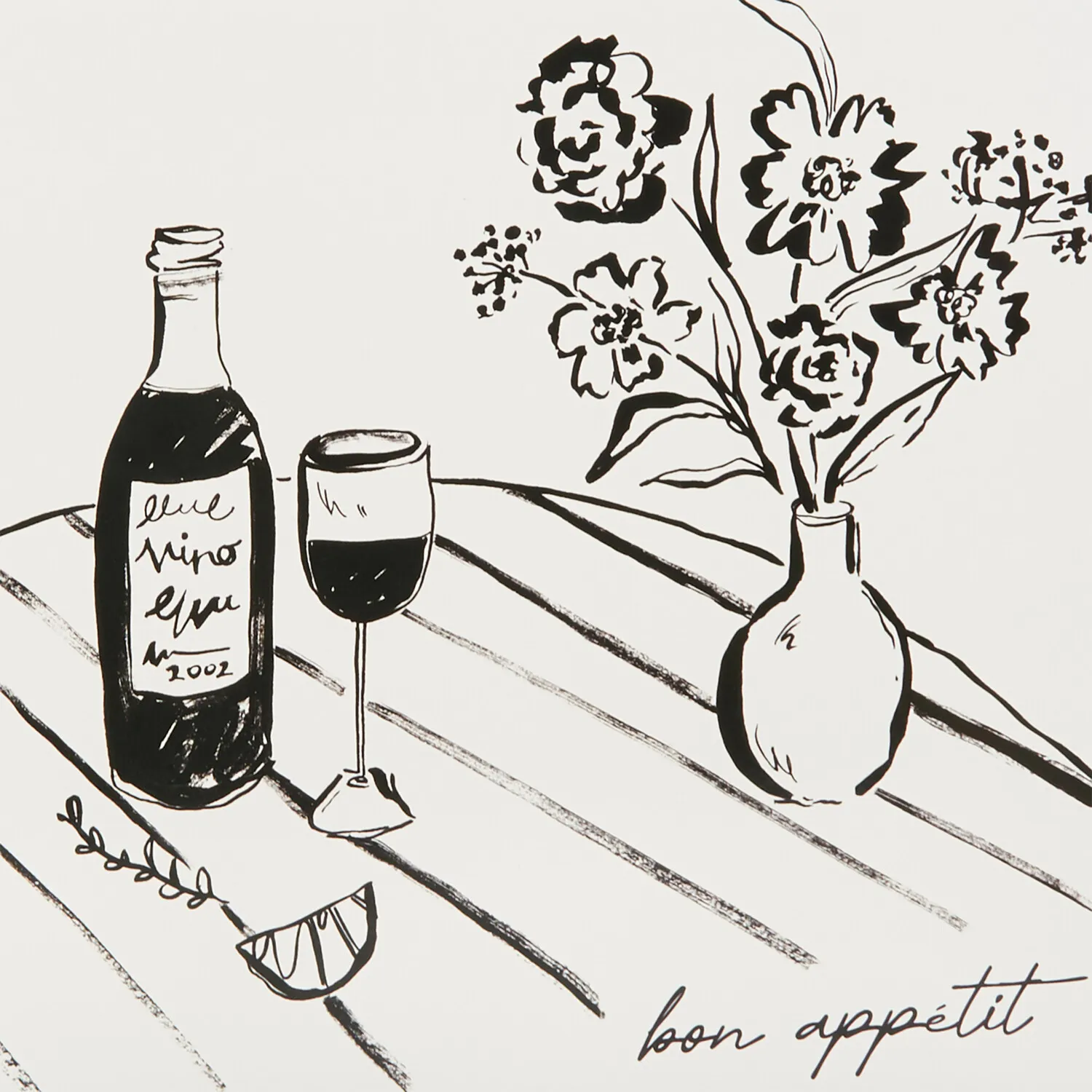 Still Life Lap Tray - Black