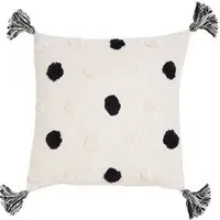 Stockholm Tufted Circle Cushion - Black