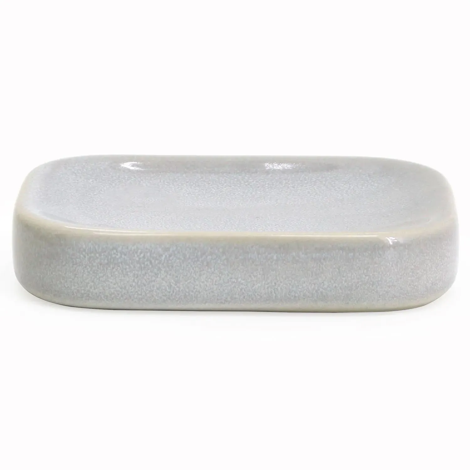 Stone Glaze Soap Dish - White