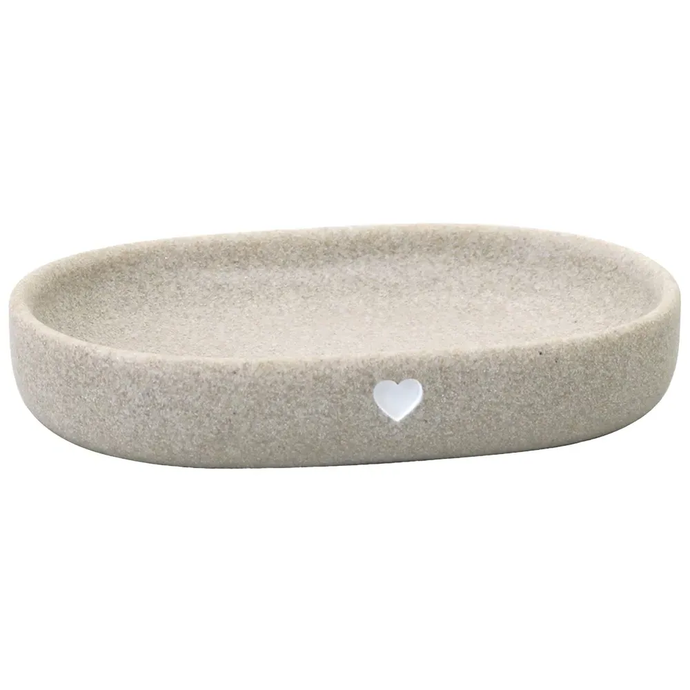 Stone Heart Soap Dish - Stone