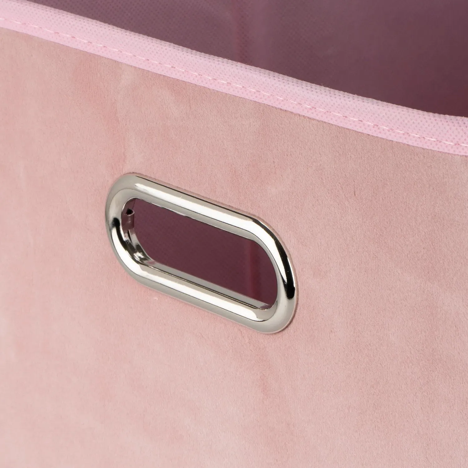 Storage Cube with Folding - Blush, Velvet