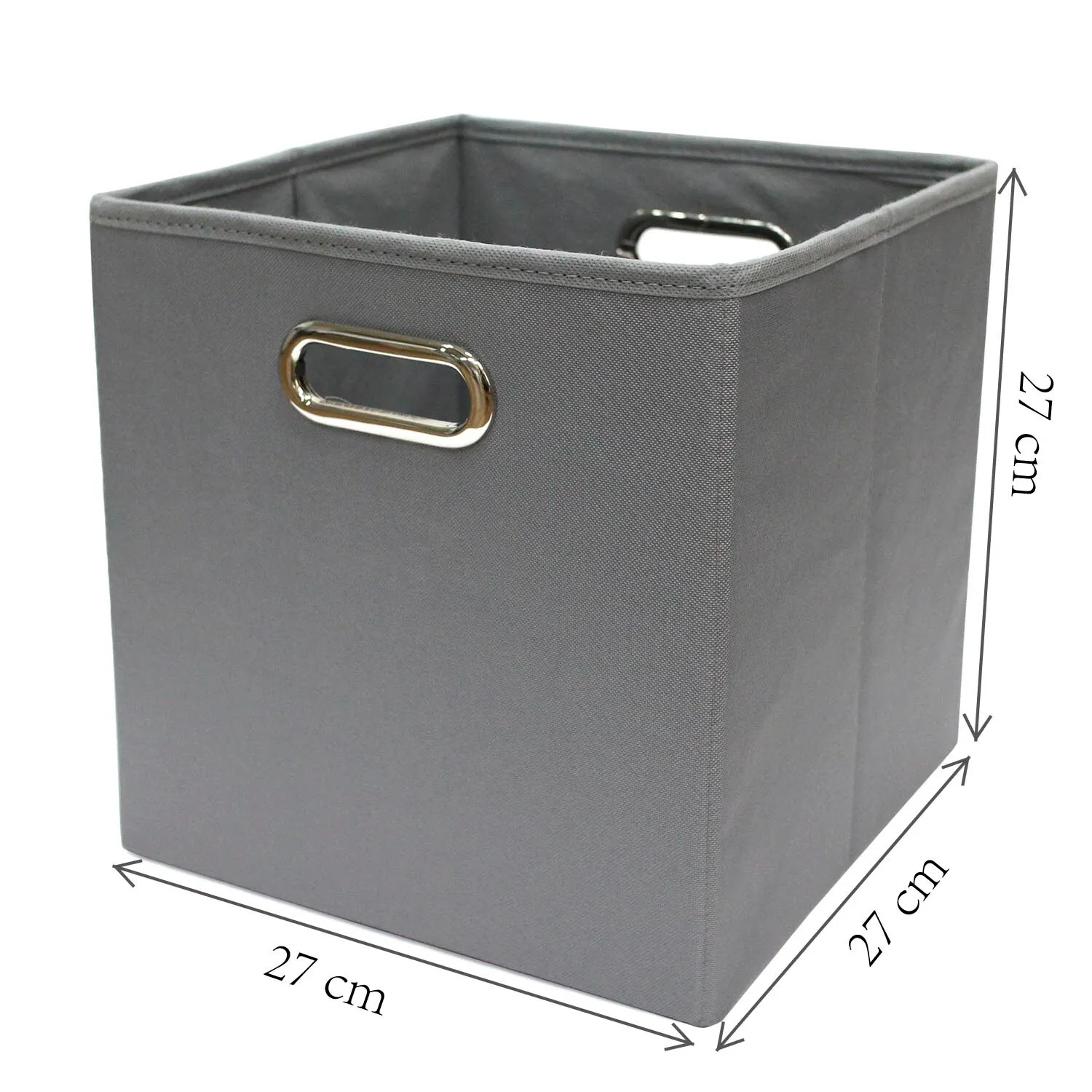 Storage Cube with Handle - Grey