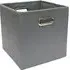 Storage Cube with Handle - Grey