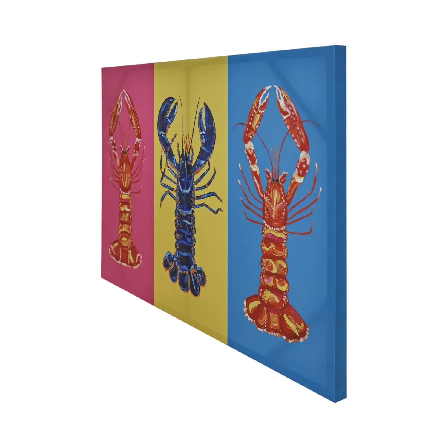 Straker Vibrant Lobster Canvas - Multicolour