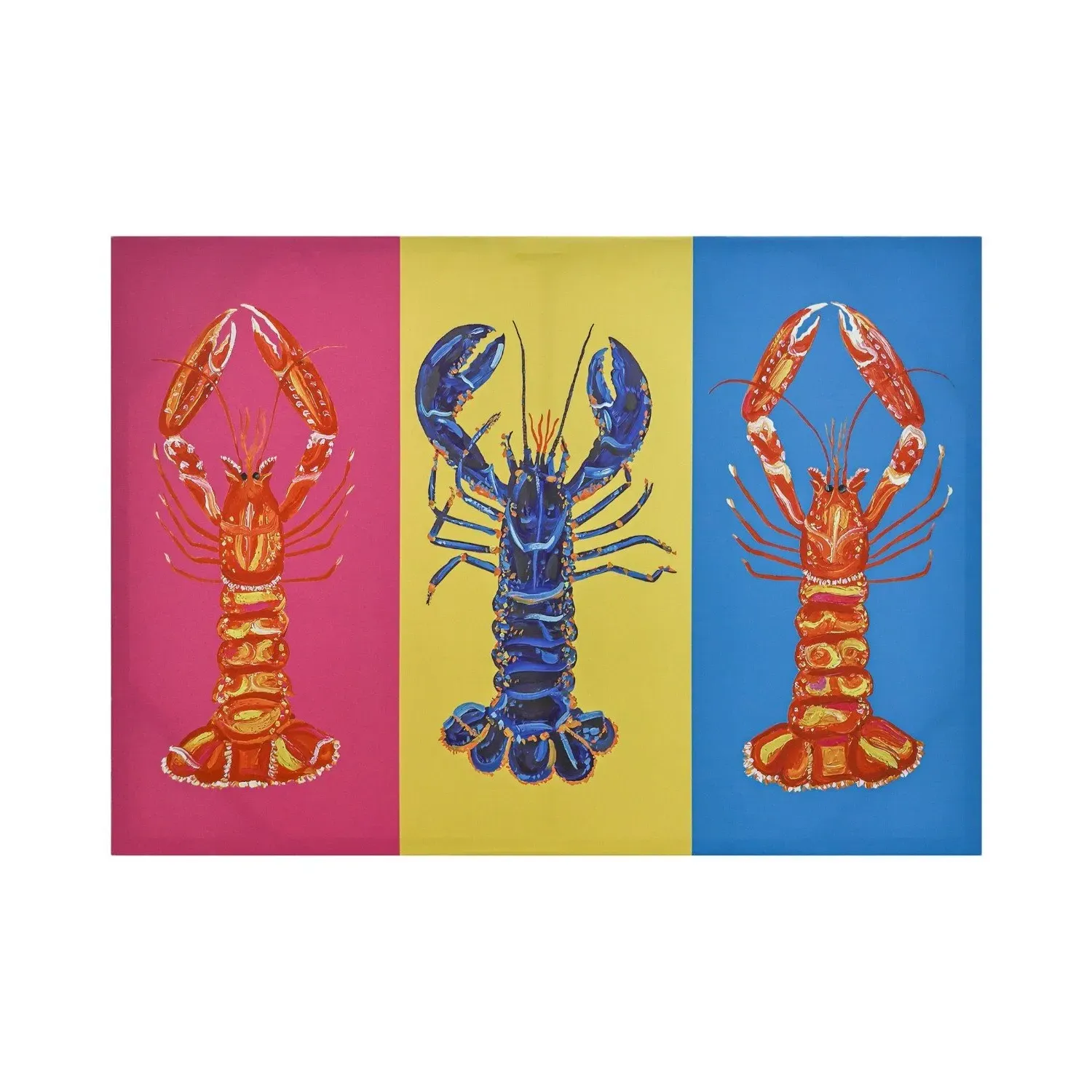Straker Vibrant Lobster Canvas - Multicolour image