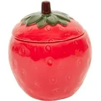 Strawberry Ceramic Candle - Red